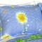 Dandelion Night Handmade Cotton Quilted Bedding Set Reversible Quilt with Sham(s), Vermicelli Stitching